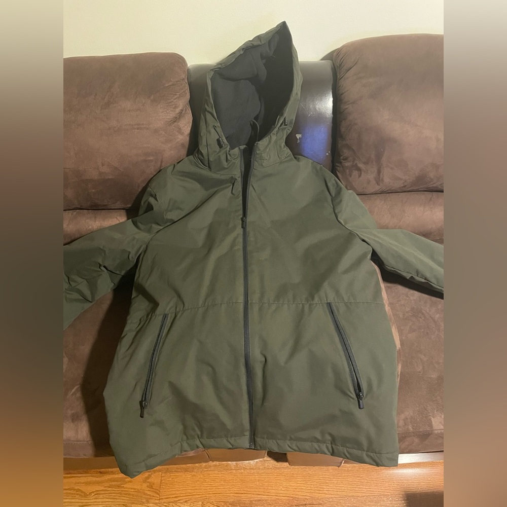 Navy green rain proof jacket size XL